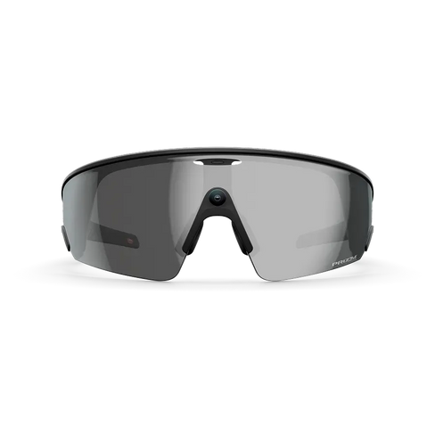 Vue avant des lunettes Oakley Meta Vanguard avec monture noire et verres Prizm™ Black.
