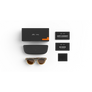 Fournis avec vos lunettes Oakley Meta : étui de chargement Oakley Meta, lunettes IA Oakley Meta et guide de démarrage.