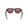 Vue arrière des lunettes Oakley Meta HSTN avec monture noire et verres Prizm™ Dark Golf.