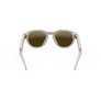 Vue arrière des lunettes Oakley Meta HSTN avec monture couleur warm grey et verres Prizm™ Ruby.