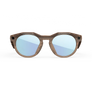 Vue de face des lunettes Oakley Meta HSTN avec monture Brown Smoke et verres Prizm™ Deep Water polarisés.