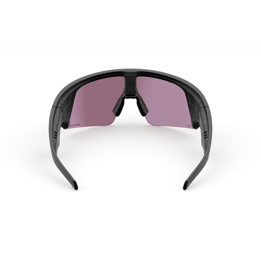 Vue arrière des lunettes Oakley Meta Vanguard avec monture noire et verres Prizm™ Transitions® Ember.