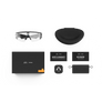 Fournis avec vos lunettes Oakley Meta Vanguard : étui de chargement Oakley Meta Vanguard, lunettes IA Oakley Meta Vanguard et guide de démarrage.