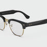 Noir brillant sur or avec verres Transitions® vert graphite