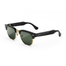 Shiny Black on Gold, Green Lenses