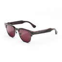 Orchidée transparente sur gris fusil avec verres Transitions® ruby