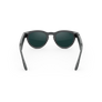 Vue arrière des lunettes Ray-Ban Meta avec monture gris astéroïde brillant et verres Transitions® émeraude.