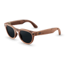 Matte Transparent Peach, Transitions® Grey Lenses