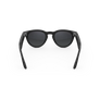 Vue arrière des lunettes Ray-Ban Meta Headliner avec monture Noir mat et verres solaires Dégradé Graphite polarisés.