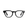 Vue avant des Ray-Ban Meta Scriber Optics (Gen 2) avec monture Noir Transparent brillant et verres transparents.