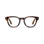 Vue avant des lunettes Ray-Ban Meta Scriber Optics (Gen 2) avec monture Havana et verres transparents.
