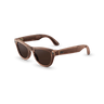 Shiny Transparent Peach, Transitions® Brown Lenses